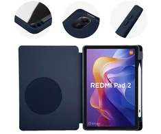 OBAL:ME SolidTab dėklas, skirtas Xiaomi Redmi Pad 2, tamsiai mėlynas