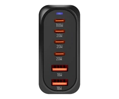 OBAL:ME Terminal GaN Desk Charger 4C2A 100W Juodas