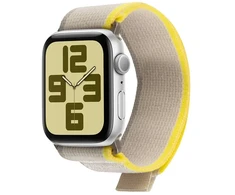 OBAL:ME Textile apyrankė skirta Apple Watch 42-49mm M-L rusvai gelsvas/Geltona