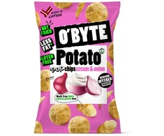 O'BYTE Kartupeļu čipsi ar skābā krējuma un sīpolu garšu 90g