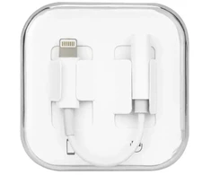Oem Adapteris AUX Lightning (male) to Jack 3,5 mm (female) BOX baltas