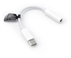 OEM adapteris AUX C tipo (vyras) į 3,5 mm lizdą (lizdas) BOX baltas