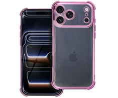 OEM dėklas, skirtas iPhone 17 Pro Max / 18 Pro Max (žemas kameros kraštas), atsparus smūgiams, elektrovioletinė