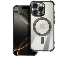 Oem Originalus „iPhone 17 AIR“ dėklas su „Antishock Electro“ apsauga, suderinamas su „MagSafe“ ir juodas