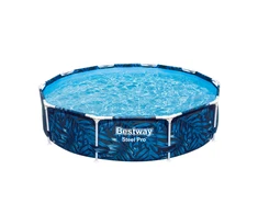 Karkasinis baseinas BESTWAY Steel Pro, mėlynos sp., 305 x 66 cm