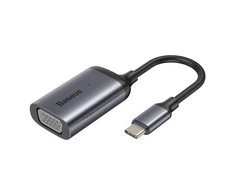 Baseus Adapteris HUB – Type C to VGA + Type C PD – (CAHUB-O0G) dark pilkas