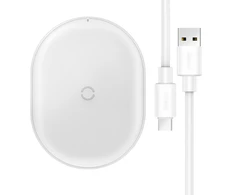 Dėklas Baseus Cobble WXYS-02 belaidis įkroviklis 9V | 2A | 15W baltas