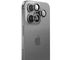 Oem Benks Apsauginis stiklas Glass Warrior Lens Protector telefonui skirtas Apple iPhone 16 Pro/16 Pro Max (objektyvui 3 vnt) sidabrinis