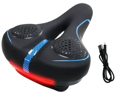 OEM dviračio balnelis su integruotu LED žibintu FSBSD-232-1 juodas