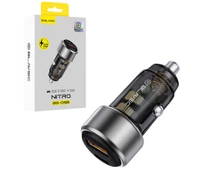 Blavec Automobilinis įkroviklis BS-05B Nitro – USB + Type C – QC 3.0 18W PD 65W (CCBS05BN-UCB) juodos spalvos