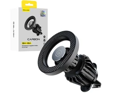 Blavec automobilinis laikiklis BH-16A Carbon magnetinis Magsafe (BH16AC-MAVB) juodos spalvos