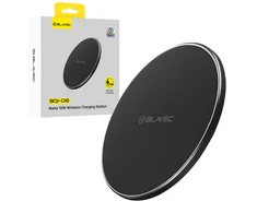 Blavec belaidis įkroviklis BQI-06 Qi 15W UniCharge (BQI06-QIB) matte juodos spalvos