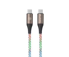 Blavec Kabelis Neon – TYP C į Typ C – PD 60W 3A 1 m. (CNE-CC3L1) su RGB