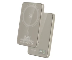 Blavec Power Bank 5000mAh BJ-04 Ultra Slim 7,8mm – Type C – 22,5W magnetic Magsafe 3 in 1 (PBBJ04-MC5GD) aukso spalvos