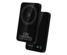 Blavec Power Bank 5000mAh BJ-04 Ultra Slim 7,8mm – Type C – 22,5W magnetic Magsafe 3 in 1 (PBBJ04-MC5B) juodos spalvos