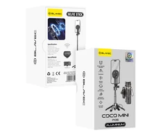 Blavec Selfie Stick Aliuminio Coco Mini P05 Magsafe tripod + distancinis + ištraukimas 0,41 metro (SSCMP05-MTRHB041) juodos spalvos