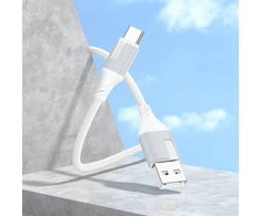 USB kabelis Borofone BX101 USB-A to USB-C 1.0m baltas