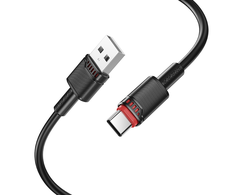 Borofone kabelis BX110 Beneficio – USB į Typ C – 3A 1 metras juodos spalvos