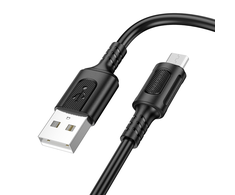 Borofone Kabelis BX111 Feliz – USB į Micro USB – 2,4A 1 metras juodos spalvos