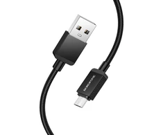 Borofone kabelis BX120 Placer – USB į Micro USB – 2,4A 1 m juodos spalvos