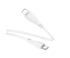 Borofone kabelis BX121 Energy – Type C į Lightning – PD 27W 1 m baltos spalvos