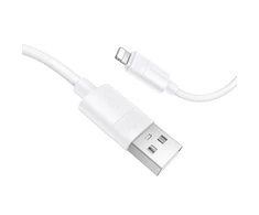 Borofone kabelis BX123 Leya – USB to Lightning – 12W 2,4A 1 m baltas