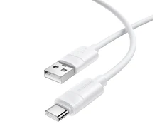 Borofone kabelis BX123 Leya – USB to Typ C – 36W 3A 1 m baltas