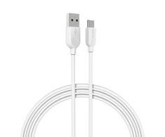 Borofone kabelis BX14 LinkJet - USB į Type C - 2,4A 2 metras baltos spalvos
