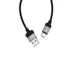 USB kabelis BOROFONE BX28 Dignity microUSB pilkas 1m
