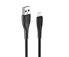 Oem Borofone Kabelis BX37 Wieldy – USB į Micro USB – 1 metras juodos spalvos