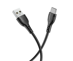 Borofone kabelis BX51 Triumph – USB į Type C – 3A 1 metras juodos spalvos