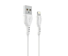 Oem Borofone kabelis BX51 Triumph – USB į Lightning – 2,4A 1 metras baltos spalvos
