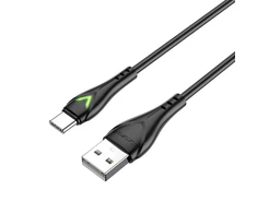 Oem Borofone kabelis BX65 Bright – USB į Type C – 2A 1 metras juodos spalvos