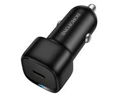 Borofone automobilinis įkroviklis BZ34A Cloud – Type C – PD 20W juodos spalvos