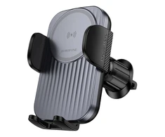 Oem Borofone automobilinis laikiklis BH221 Path with induction charging to air vent juodos spalvos