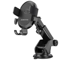 Borofone automobilinis laikiklis BH39 Amazing Bay with suction cup juodos spalvos