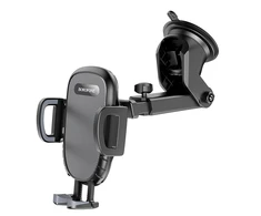 Borofone automobilinis laikiklis BH53 Windy with windshield mount juodos spalvos