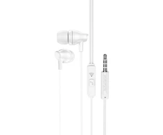 Borofone Ausinės BM61 Wanderer su mikrofonu baltos spalvos