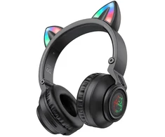 Oem Borofone Ausinės BO18 Cat Ear bluetooth juodos spalvos