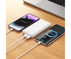 Borofone Power Bank 10000mAh BJ78 Clever – 2xUSB – juodos spalvos