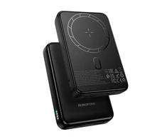 Išorinė baterija Power Bank Borofone BJ82A PD20W MagSafe 10000mAh juoda