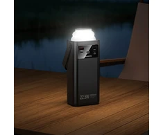 Borofone Power Bank 30000mAh BJ65 High – 2xUSB + Type C – QC 3.0 22,5W + PD 20W with USB, Type C, Lightning and micro USB juodos spalvos