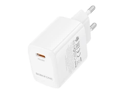Oem Borofone laidinis įkroviklis BN26 Fuente – Type C – PD 20W baltos spalvos