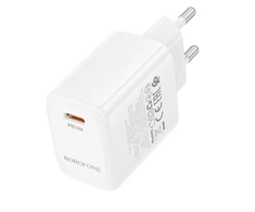 Oem Borofone laidinis įkroviklis BN28 Fuente – Type C – PD 30W baltos spalvos