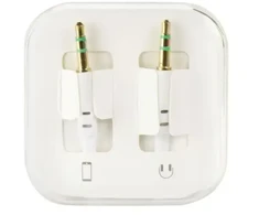 Oem Cable AUX Jack 3,5 mm (male) to Jack 3,5 mm (male) BOX 1 m baltas