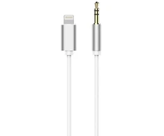 Oem Cable AUX Lightning (male) to Jack 3,5 mm (male) baltas