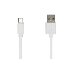 Topt Kabelis – USB į Micro USB – baltos spalvos (fast charge)