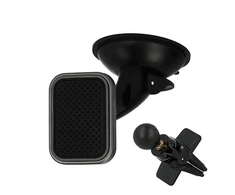Oem Topt automobilinis laikiklis – TXR – MAGNETIC / 2 mounts: on the glass and air vent / with a pilkas frame