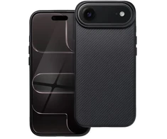 OEM dėklas, skirtas iPhone 17 AIR Carbon Elite Mag Cover, suderinamas su MagSafe juodas