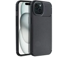 Dėklas Oem Case for iPhone 15 Carbon Premium juodas